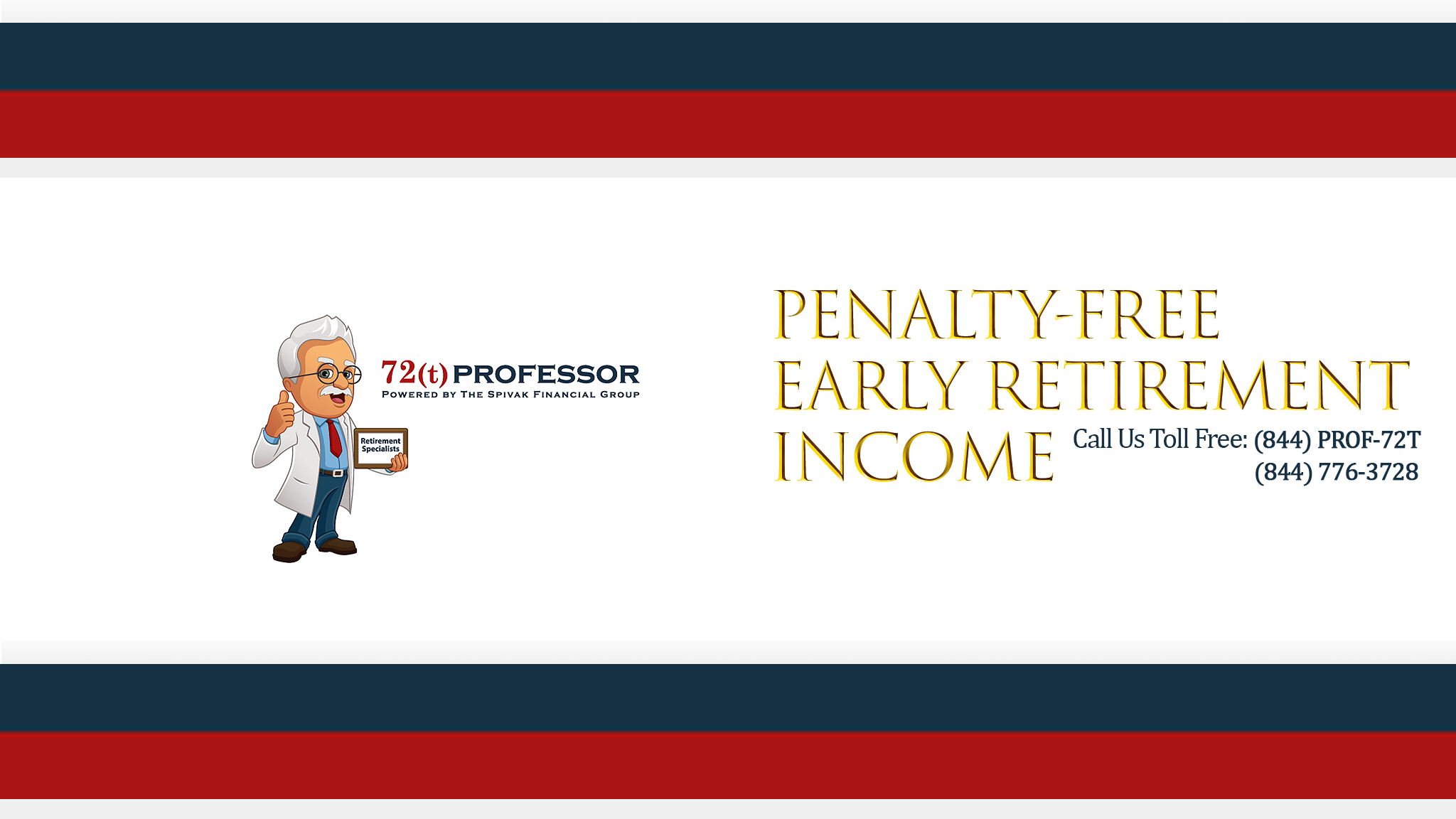 72t Professor early retirement full banner